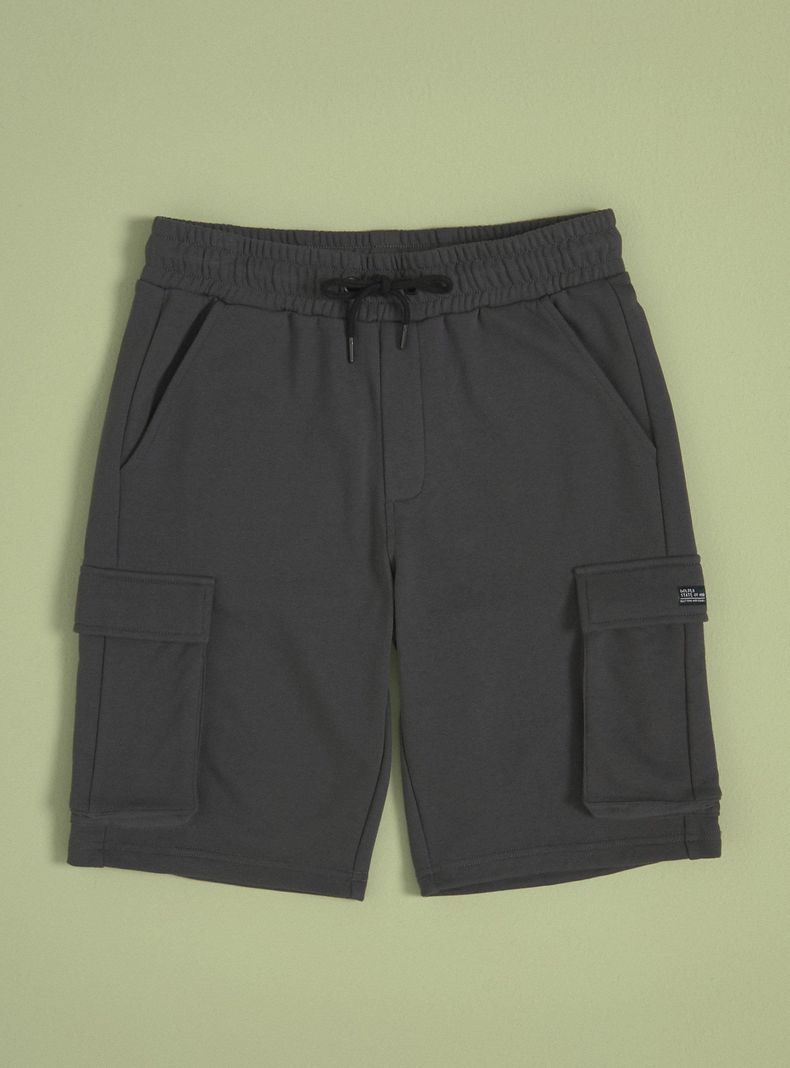 Short Tipo Cargo Cintura Elasticada-2