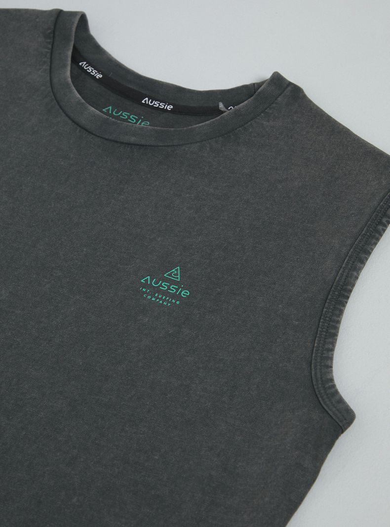 Polera Acid Wash con Estampado Espalda-4