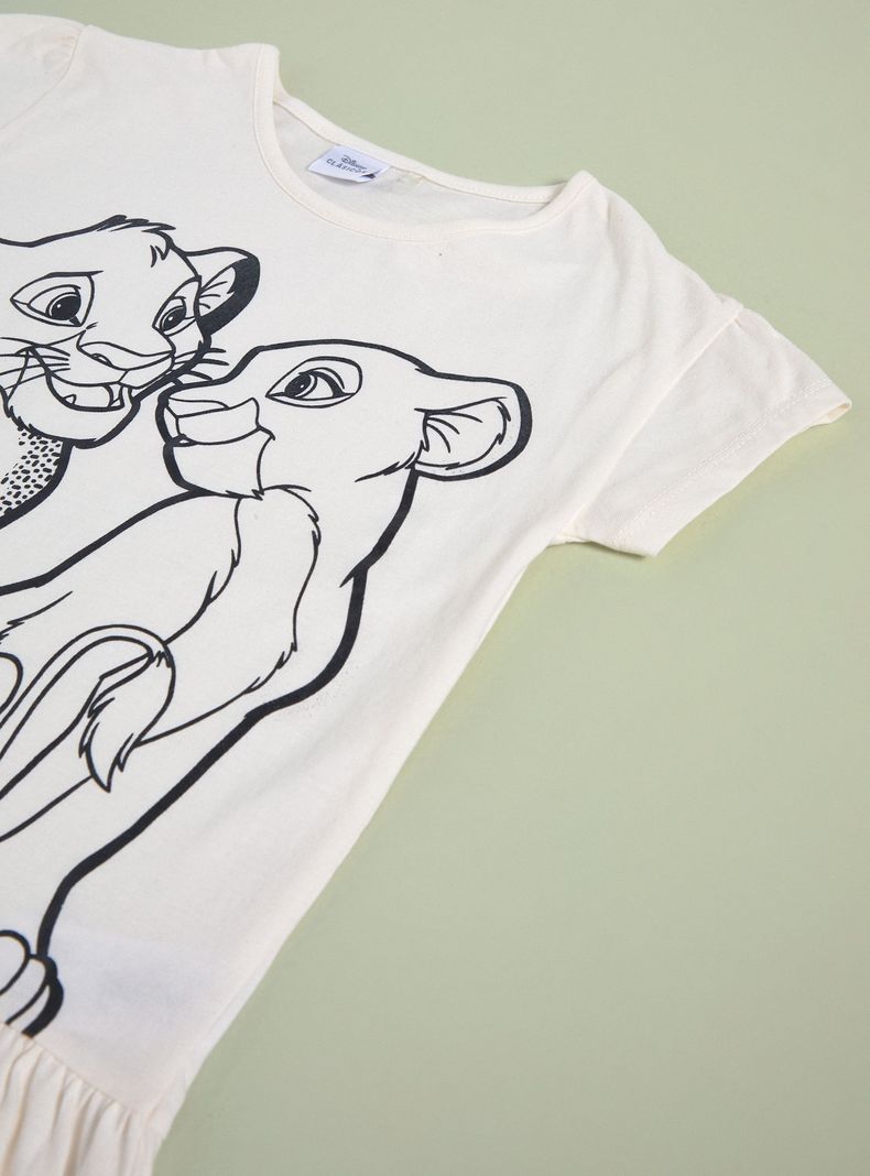 Polera con Vuelos Niña Estampadas Simba & Nala Disney-4