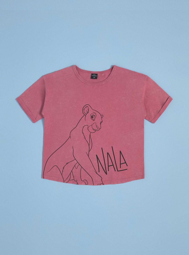 Polera Manga Corta Acid Wash Nala / Stitch Disney-2