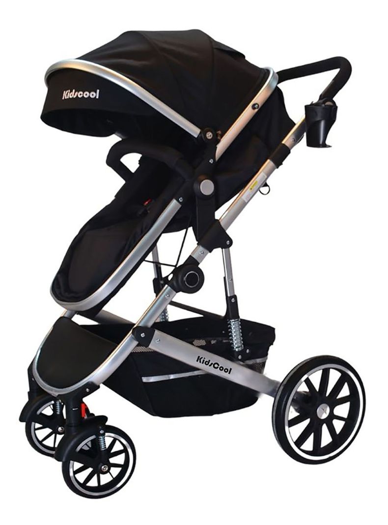 Coche Cuna Lux Negro 3 En 1-0