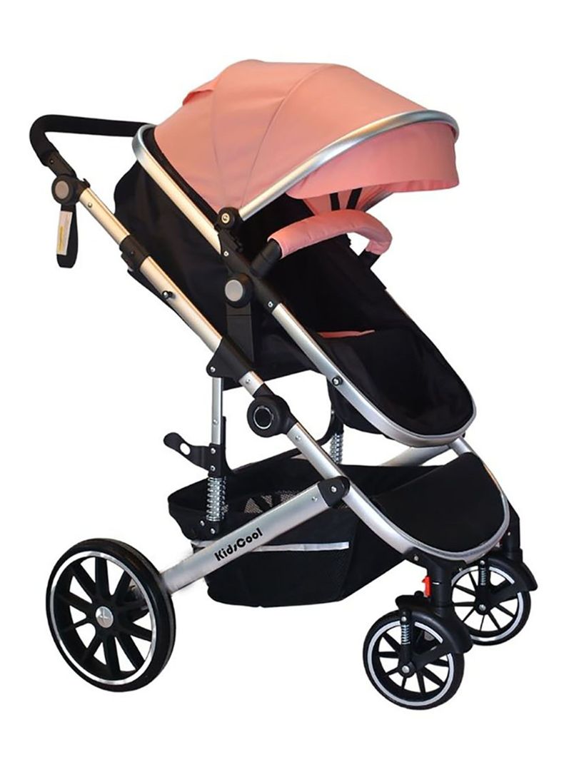 Coche Cuna Lux Rosado 3 En 1-3