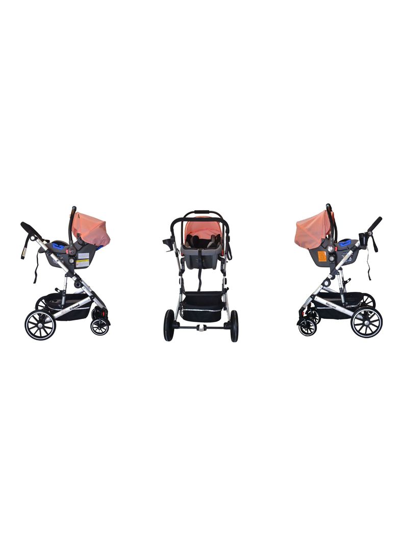 Coche Travel Lux Rosado 3X1-3