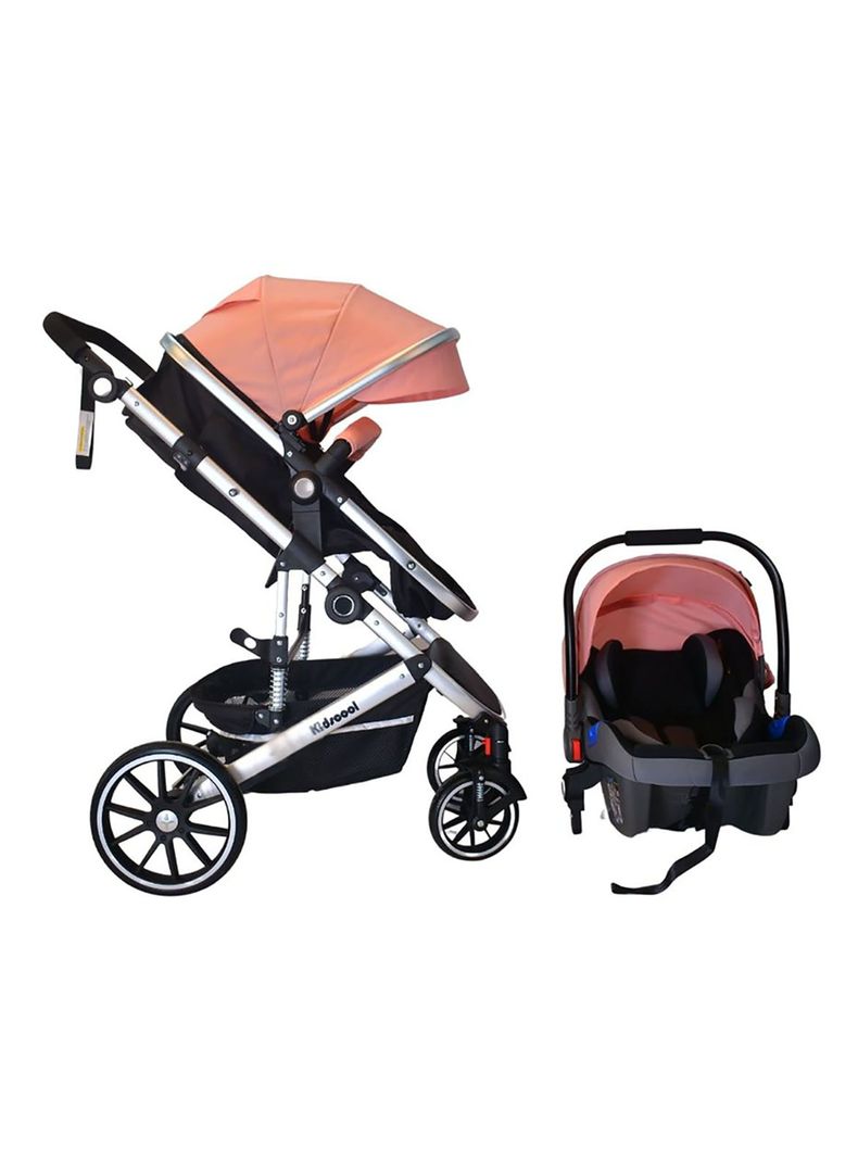 Coche Travel Lux Rosado 3X1-2