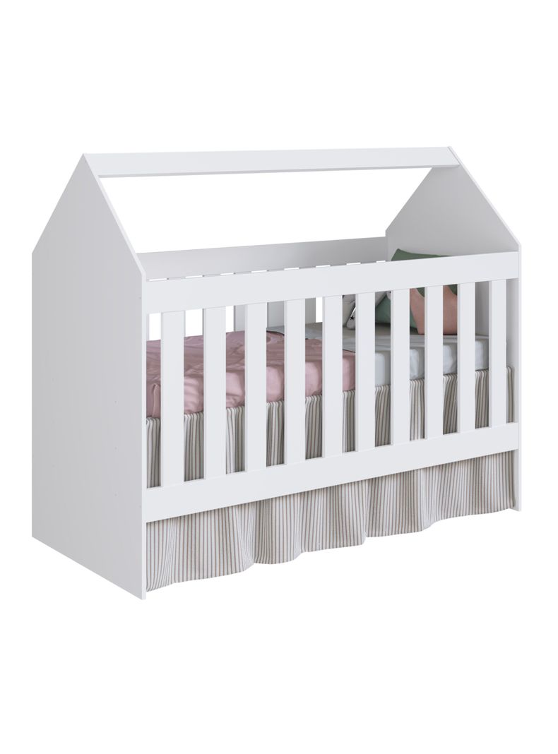 Cuna Casita 60 Montessori Blanca-0