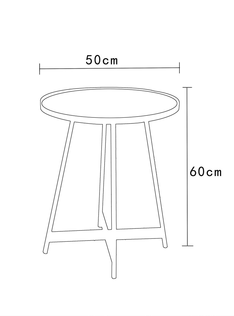 Mesa Lateral Draco 50 cm-2