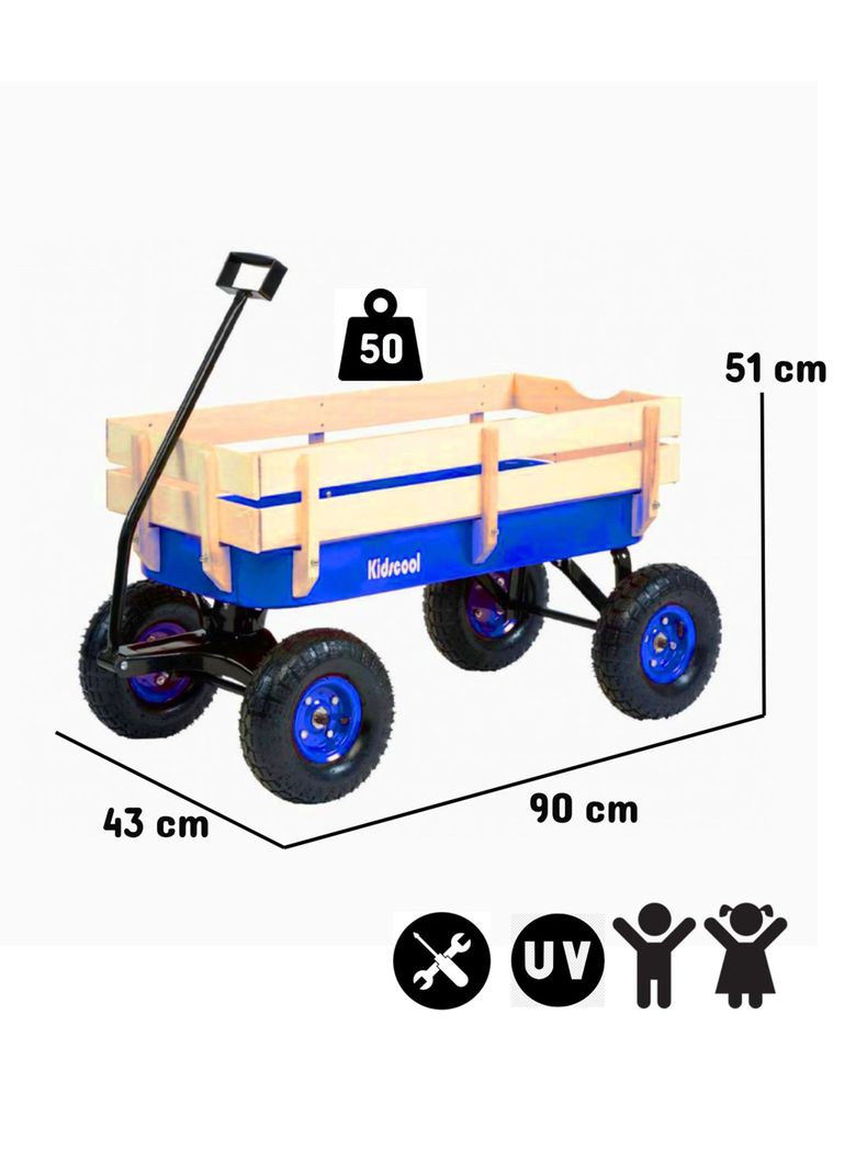 Carro de Arrastre Wagon Azul-3
