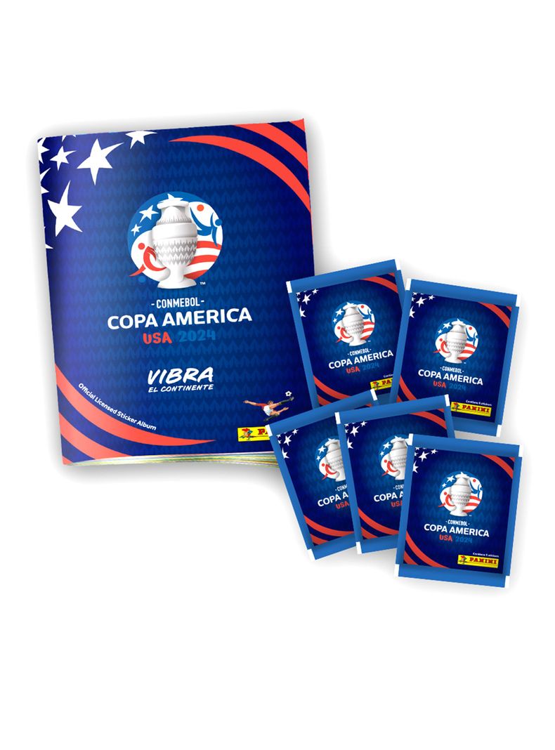 Pack 1 Álbum + 5 Sobres Copa América 2024-0