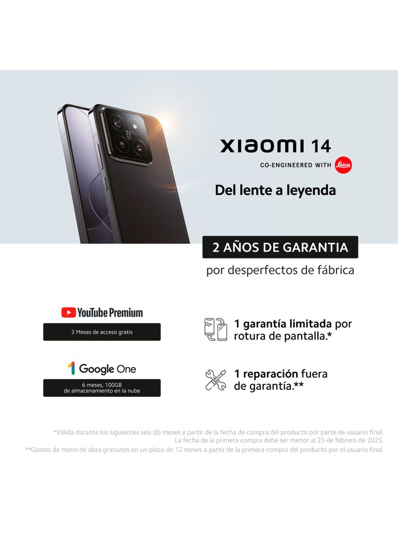 Smartphone Xiaomi 14 512GB 6.4" Black Liberado-4