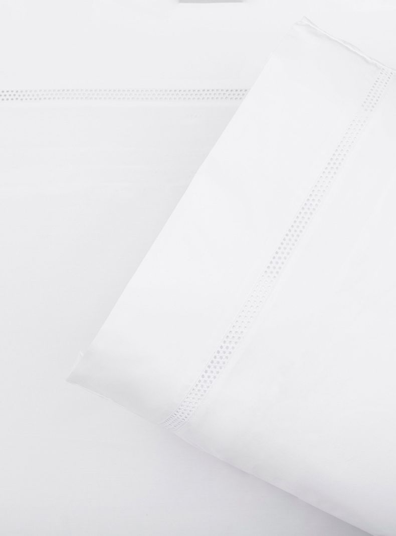 Set Sábana Básica Manu 1.5 Plazas 220 Hilos Blanco-2