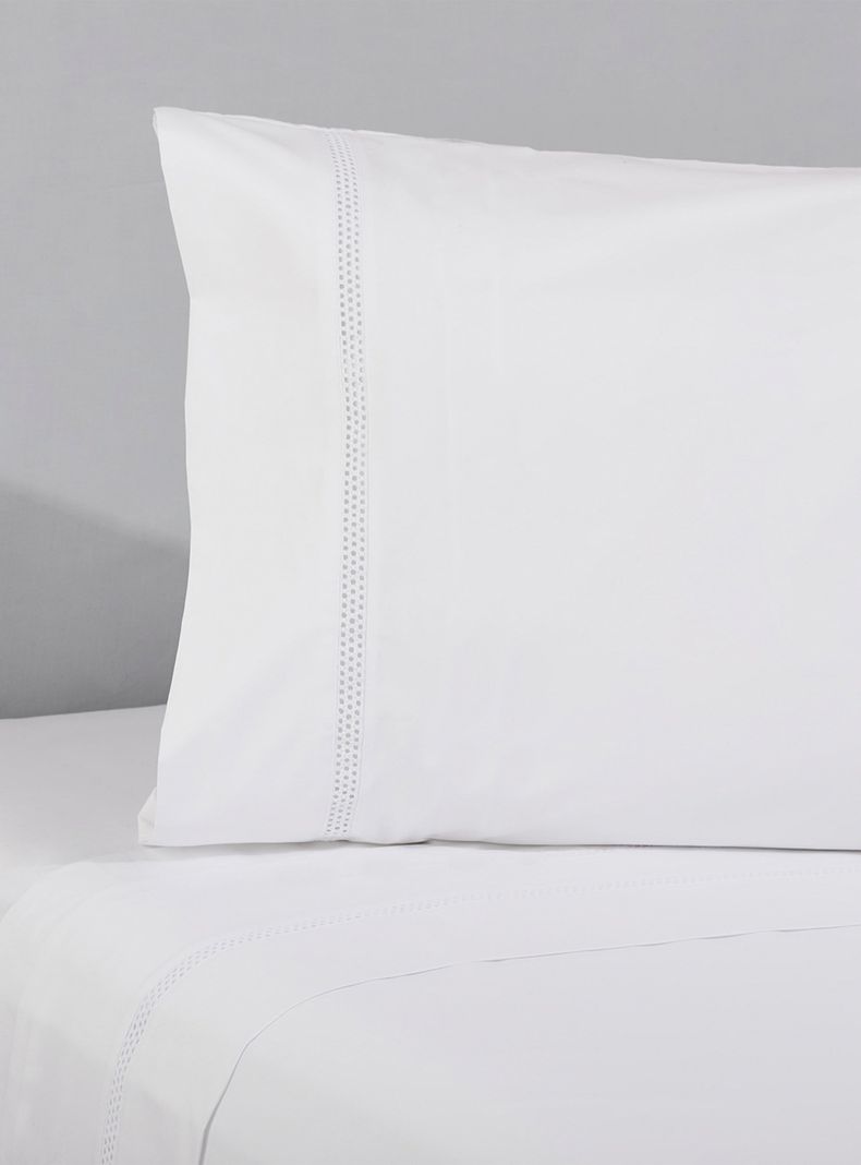 Set Sábana Básica Manu 1.5 Plazas 220 Hilos Blanco-0