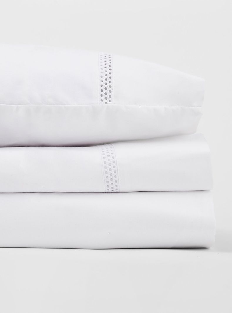 Set Sábana Básica Manu 1.5 Plazas 220 Hilos Blanco-1