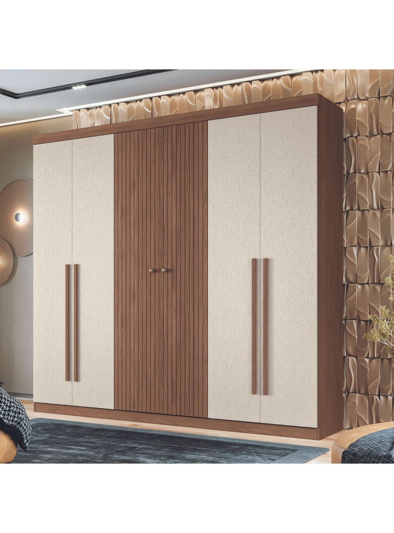 Clóset Buriti 6 Puertas 4 Cajones Jatoba Arena-4