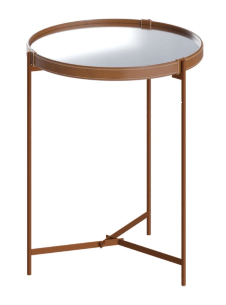 Mesa Lateral Aqua Espejo Redonda 46 cm-0