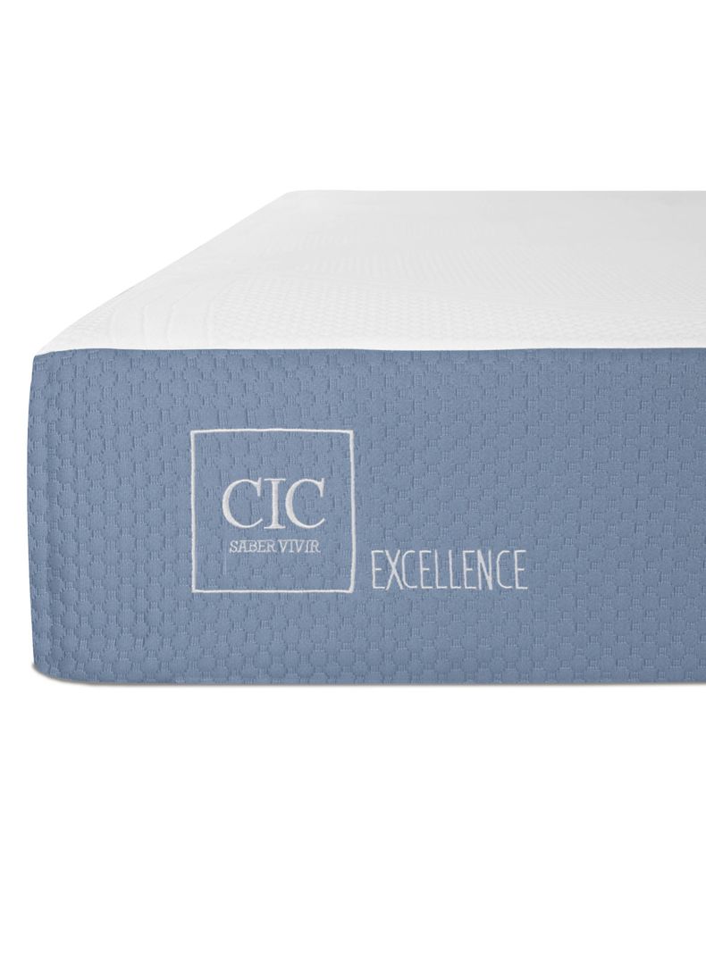 Cama Europea Excellence 2 Plazas + Respaldo Dublin Gris-5