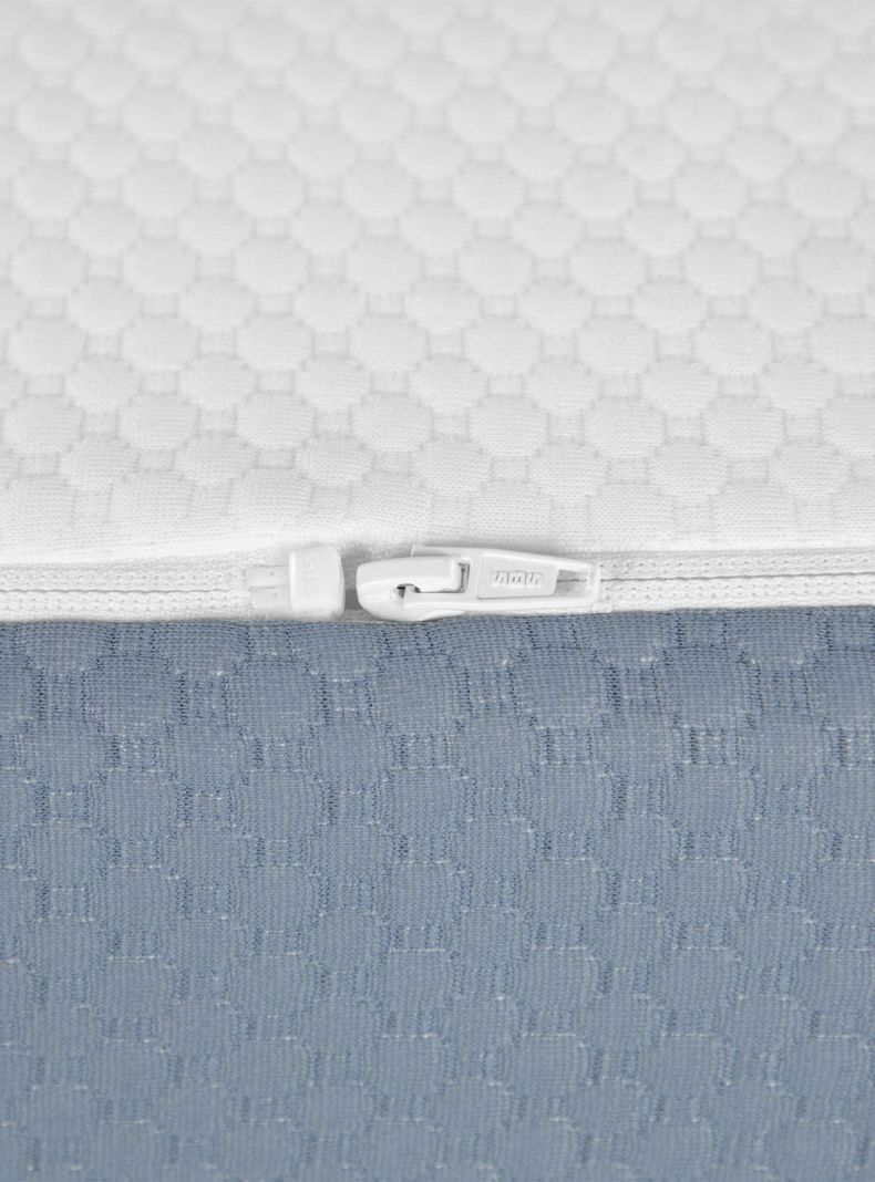 Cama Europea Excellence 2 Plazas + Respaldo Dublin Gris-3