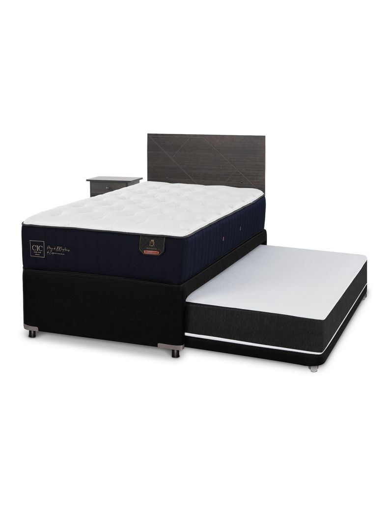 Diván Premium 1.5 Plazas + Set Villarrica Gris