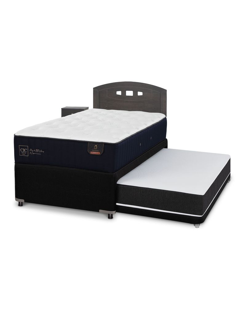 Diván Premium 1.5 Plazas + Set Gales Gris