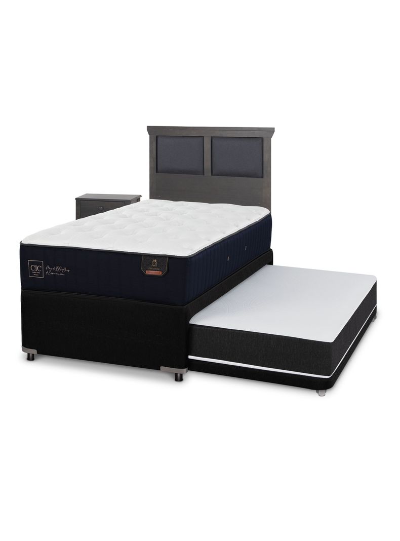 Diván Premium Black 1.5 Plazas Set Torino Gris-0