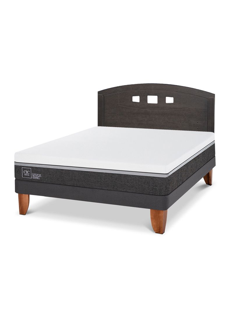 Cama Europea Ortopedic Advance 2 Plazas Respaldo Gales Gris-0