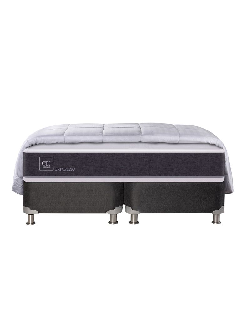 Cama Americana New Ortopedic B5 Black King Plumón-1