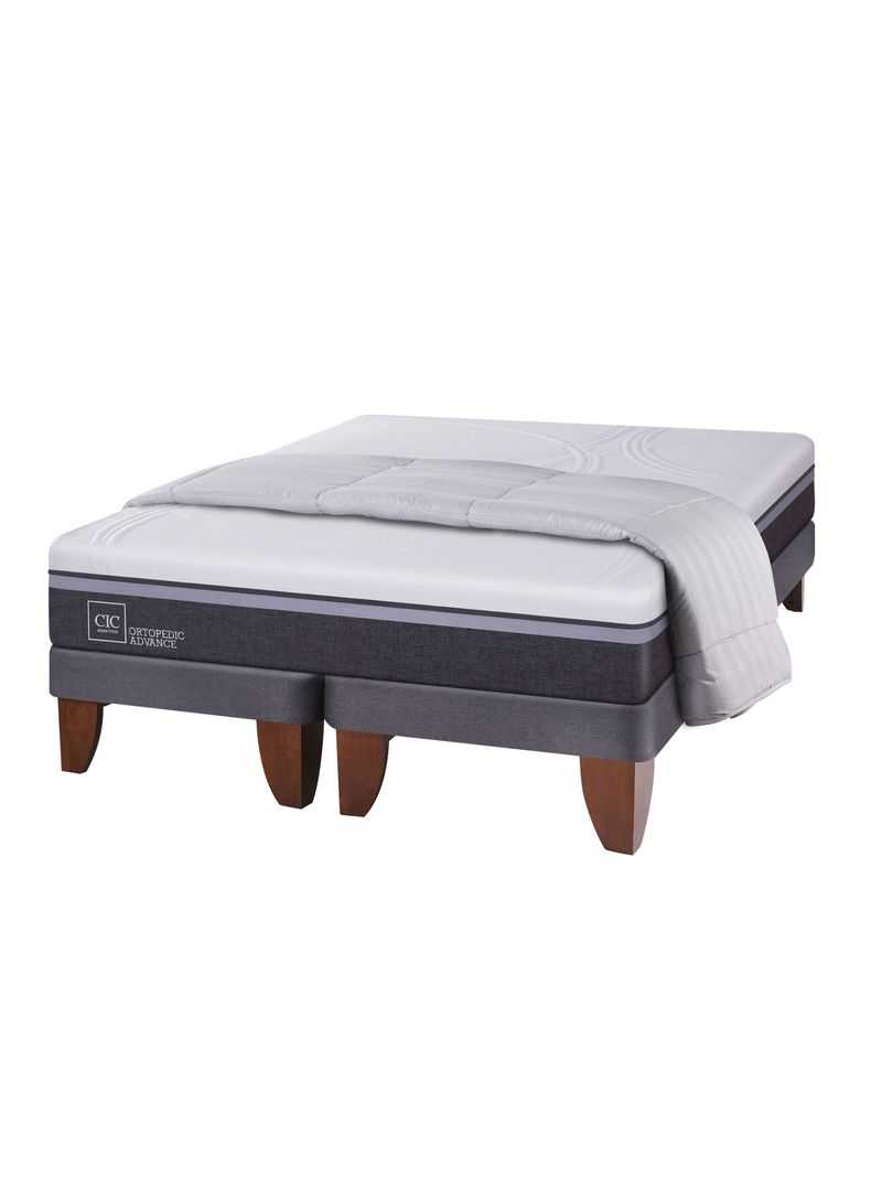 Cama Europea Ortopedic Advance 2 Plazas Base Dividida + Plumón-0