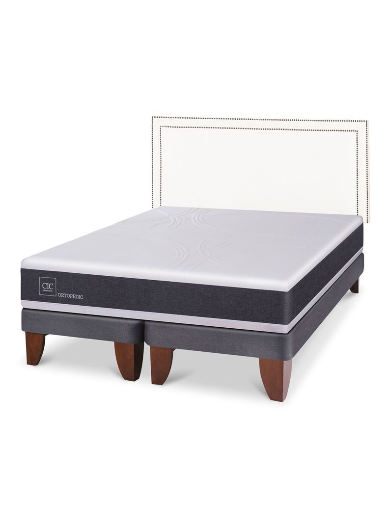Cama Europea New Ortopedic 2 Plazas Base Dividida Respaldo Danubio-0