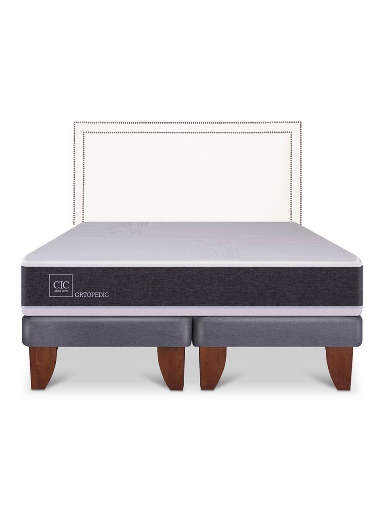 Cama Europea New Ortopedic King Respaldo Danubio-2