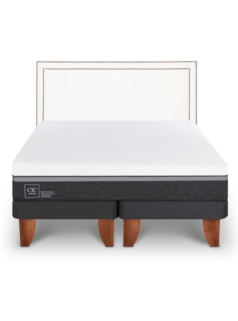Cama Europea Ortopedic Advance 2 Plazas Base Dividida Respaldo Danubio-2