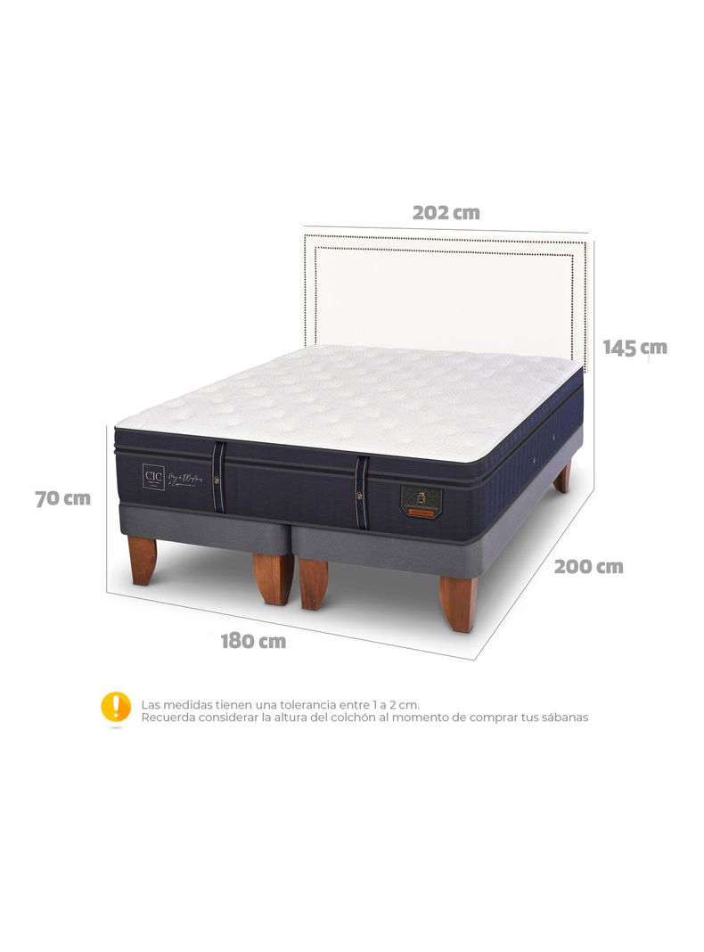Cama Europea Grand Premium King Respaldo Danubio-1