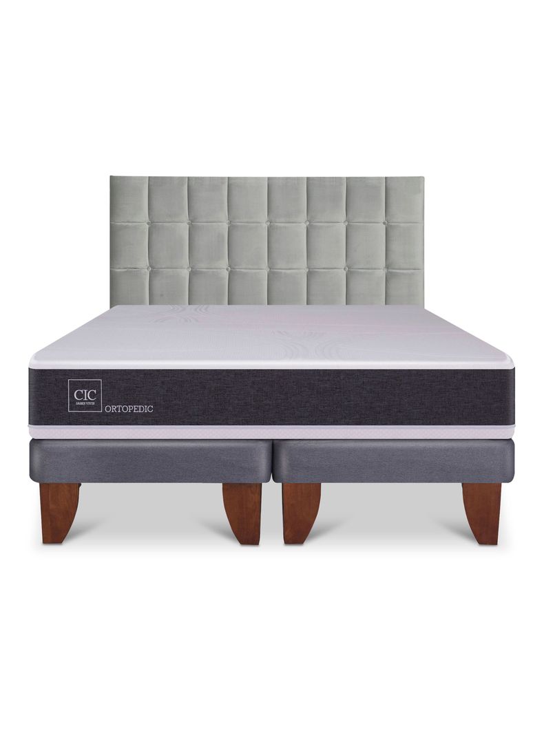 Cama Europea New Ortopedic 2 Plazas Base Dividida Respaldo Sile-2
