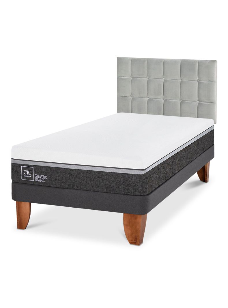 Cama Europea Ortopedic Advance 1.5 Plazas Respaldo Sile-0