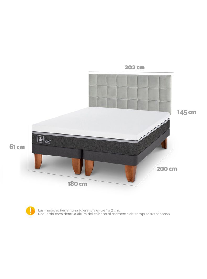 Cama Europea Ortopedic Advance King Respaldo Sile-1