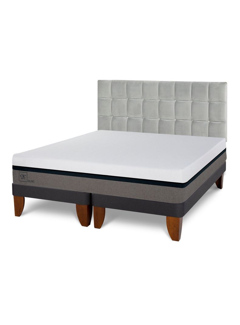 Cama Europea Balance 2 Plazas Base Dividida Respaldo Sile-0