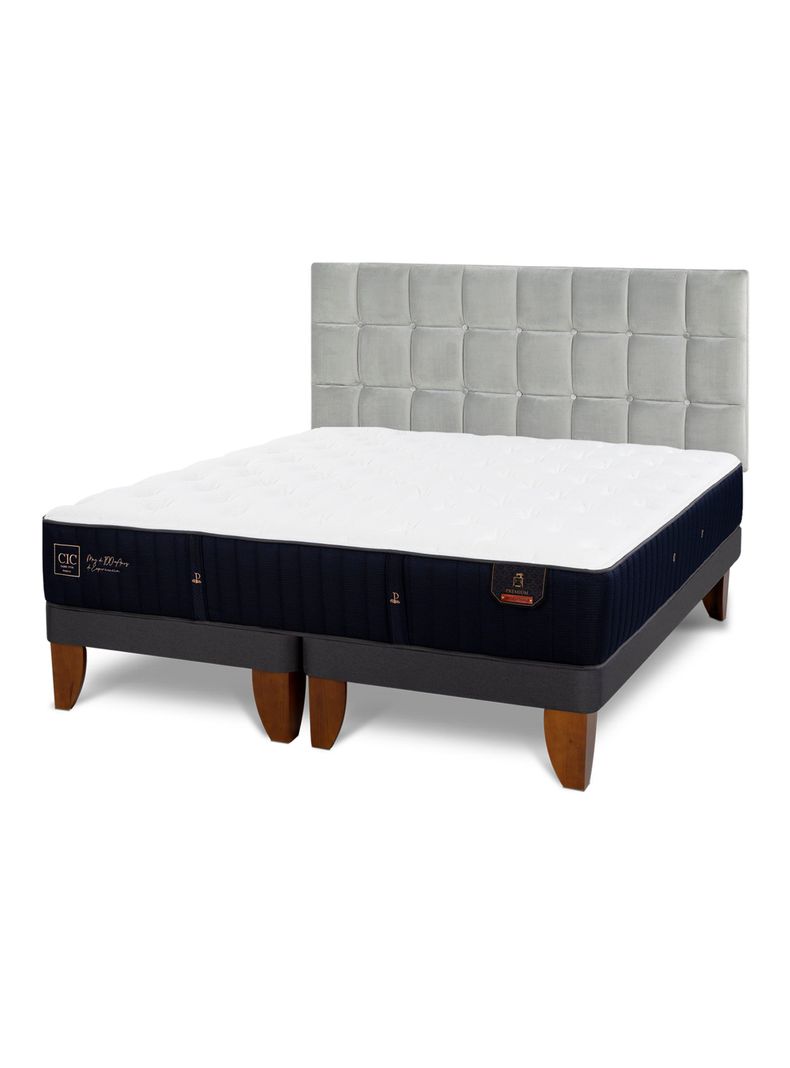 Cama Europea Premium King Respaldo Sile