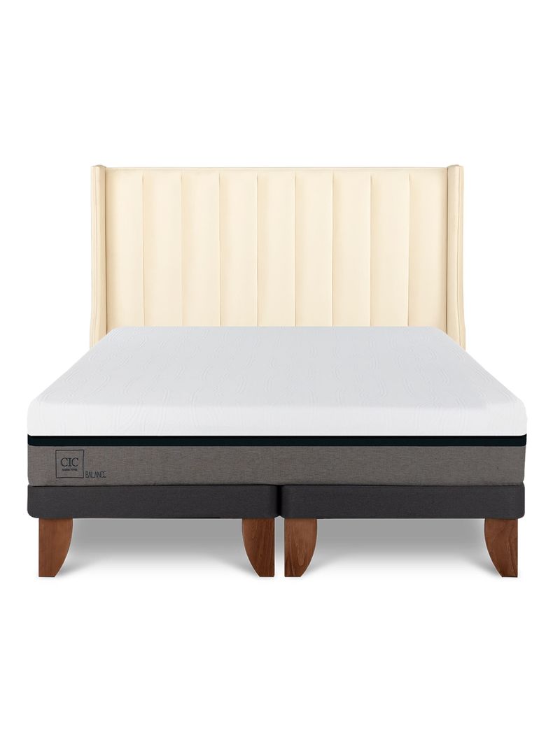 Cama Europea Balance King Respaldo Panaro-2