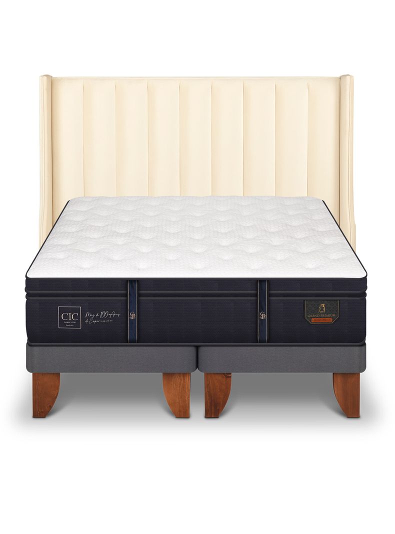 Cama Europea Grand Premium King Respaldo Panaro-2