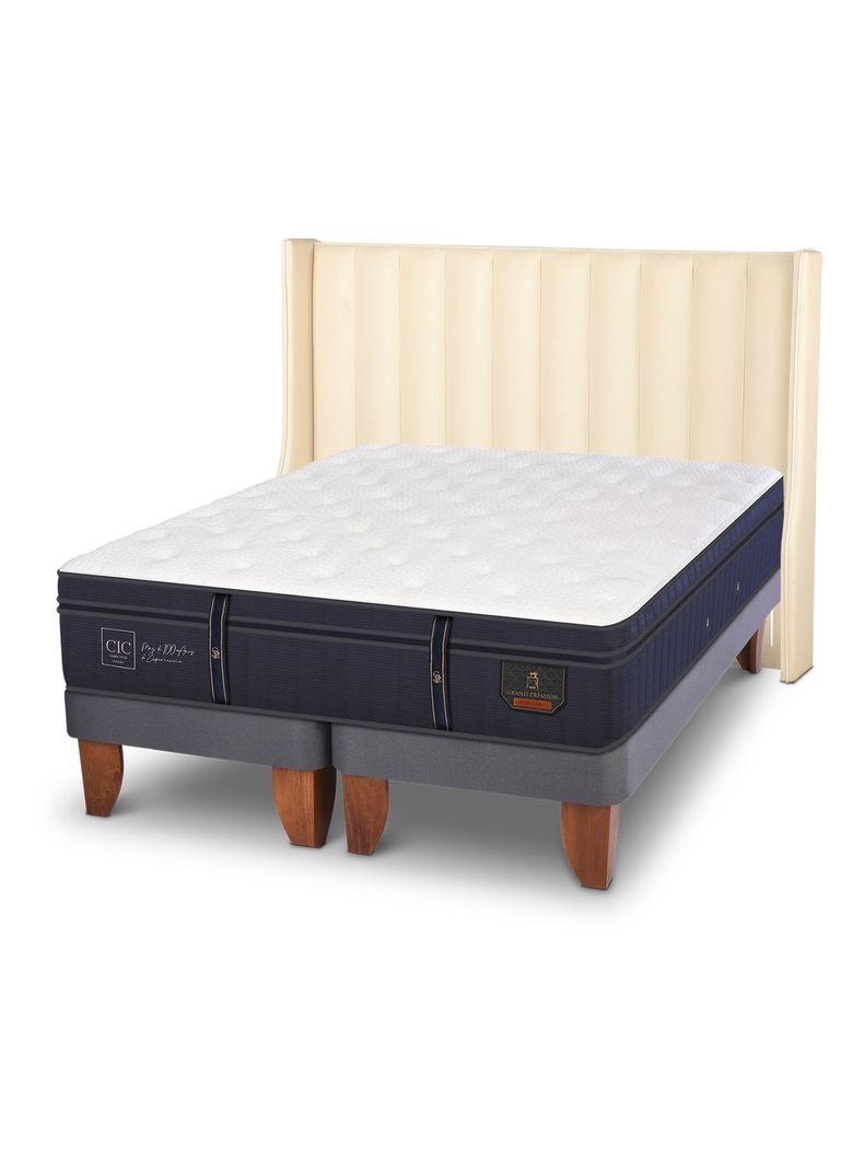 Cama Europea Grand Premium Súper King Respaldo Panaro-0