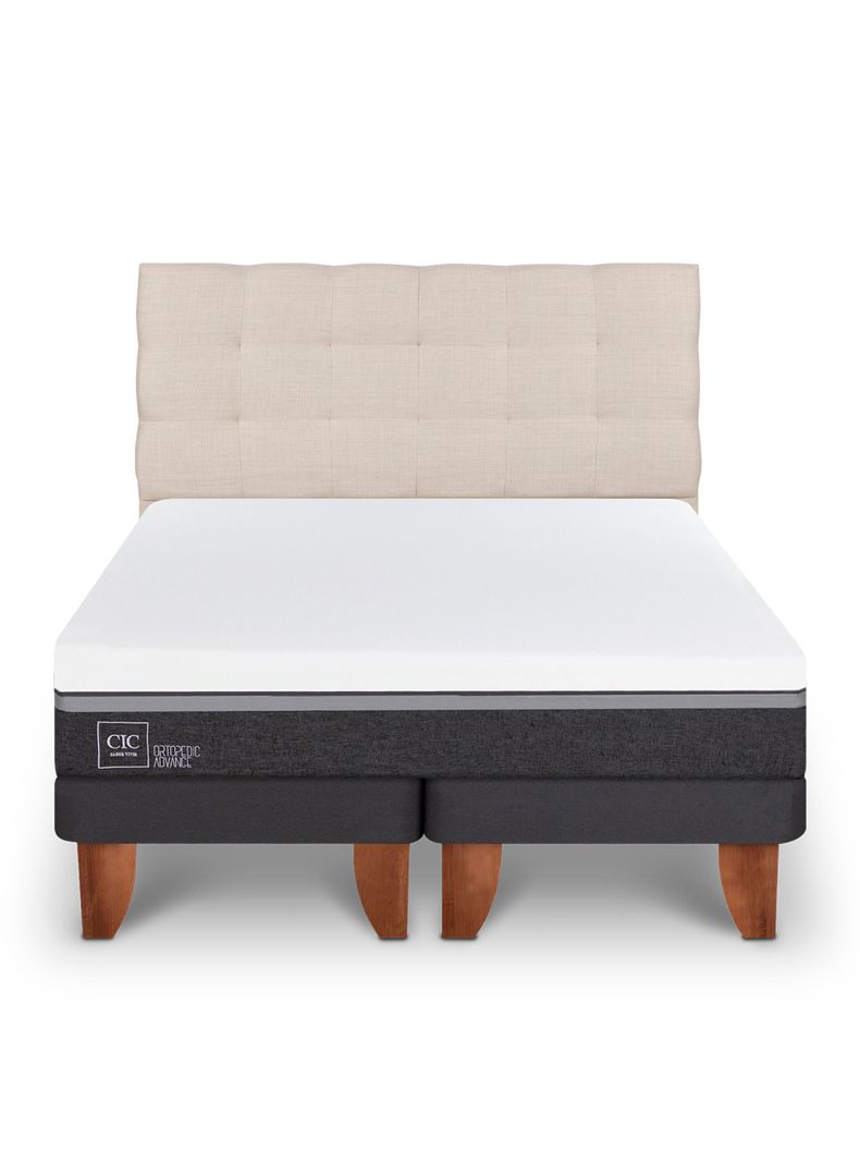 Cama Europea Ortopedic Advance 2 Plazas Base Dividida Respaldo Ebro-2