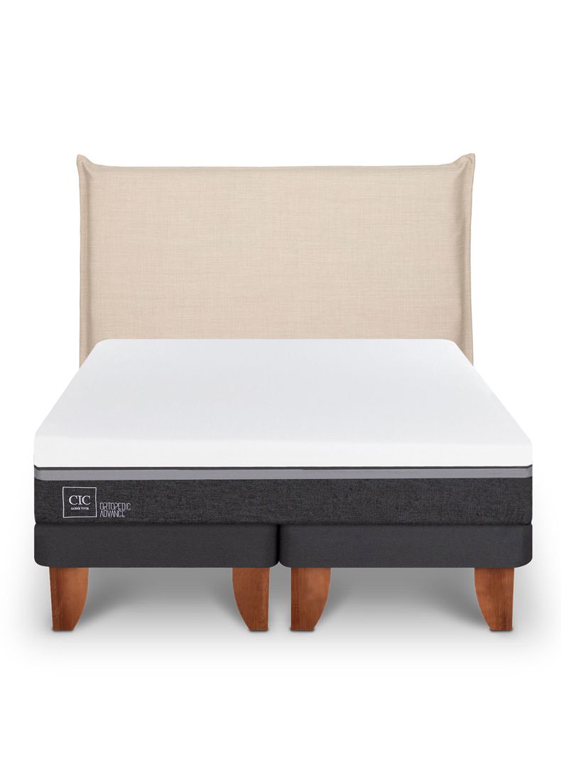 Cama Europea Ortopedic Advance 2 Plazas Base Dividida Respaldo Tíber-2