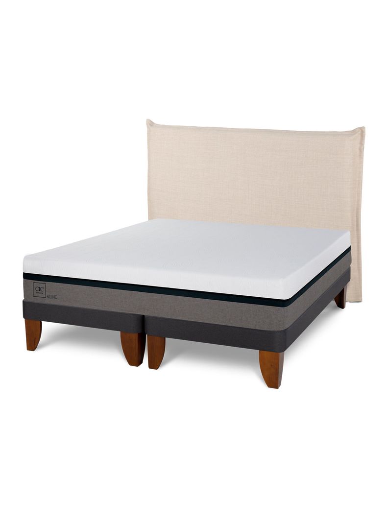Cama Europea Balance 2 Plazas Base Dividida Respaldo Tíber-0