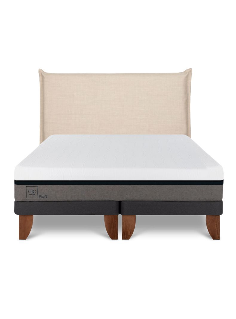 Cama Europea Balance 2 Plazas Base Dividida Respaldo Tíber-2