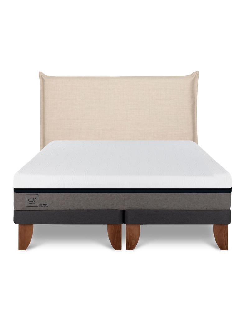 Cama Europea Balance King Respaldo Tíber-2