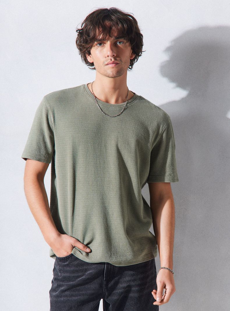 Polera Textura Lavada