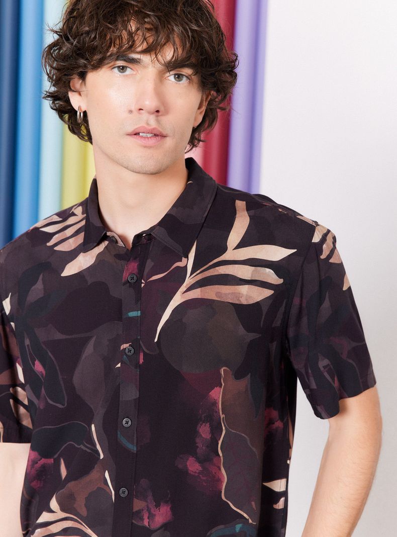 Camisa de Vestir Estampada-2