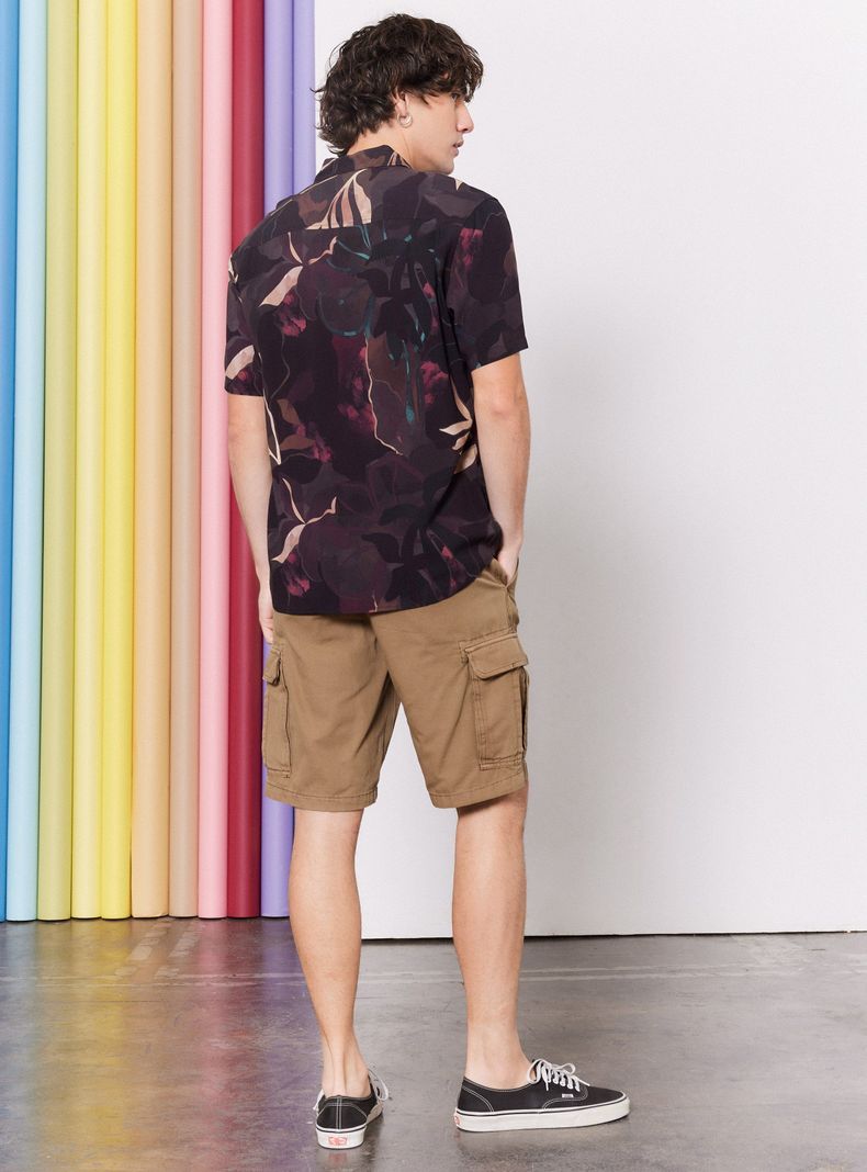Camisa de Vestir Estampada-5