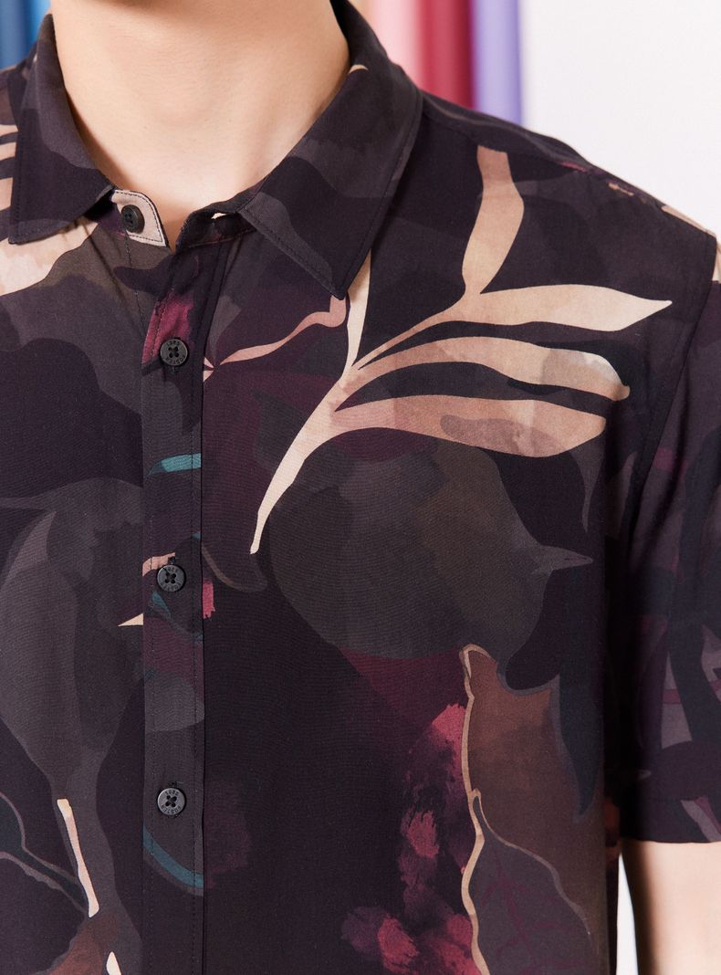 Camisa de Vestir Estampada-3
