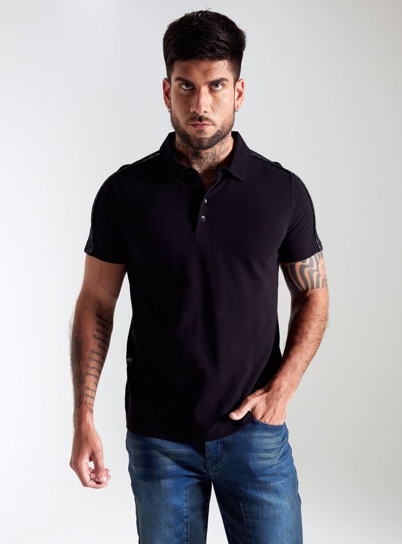 Polera Cuello Polo Micro Piqué-0