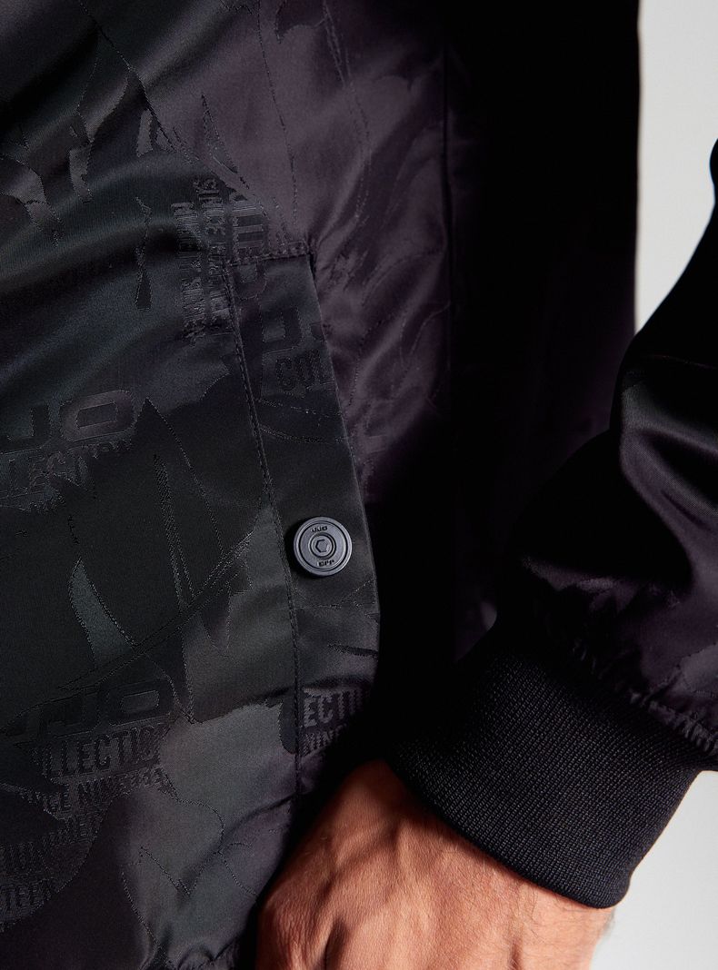 Chaqueta Delgada Bomber Tejido Jacquard-3
