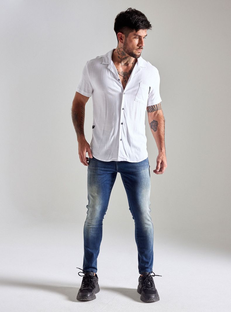 Jeans Sobreteñido Lavado laser-4